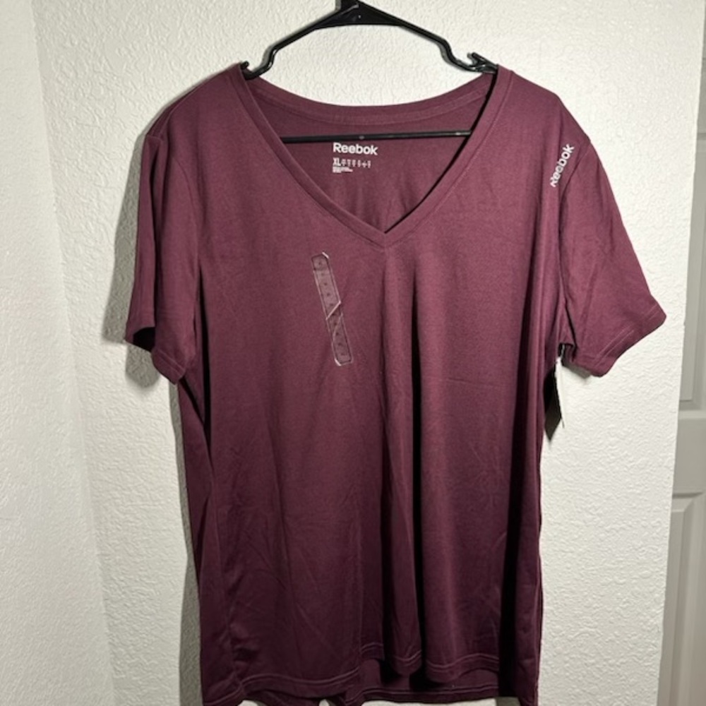 Reebok Women's Short Sleeve Tee - Burgundy